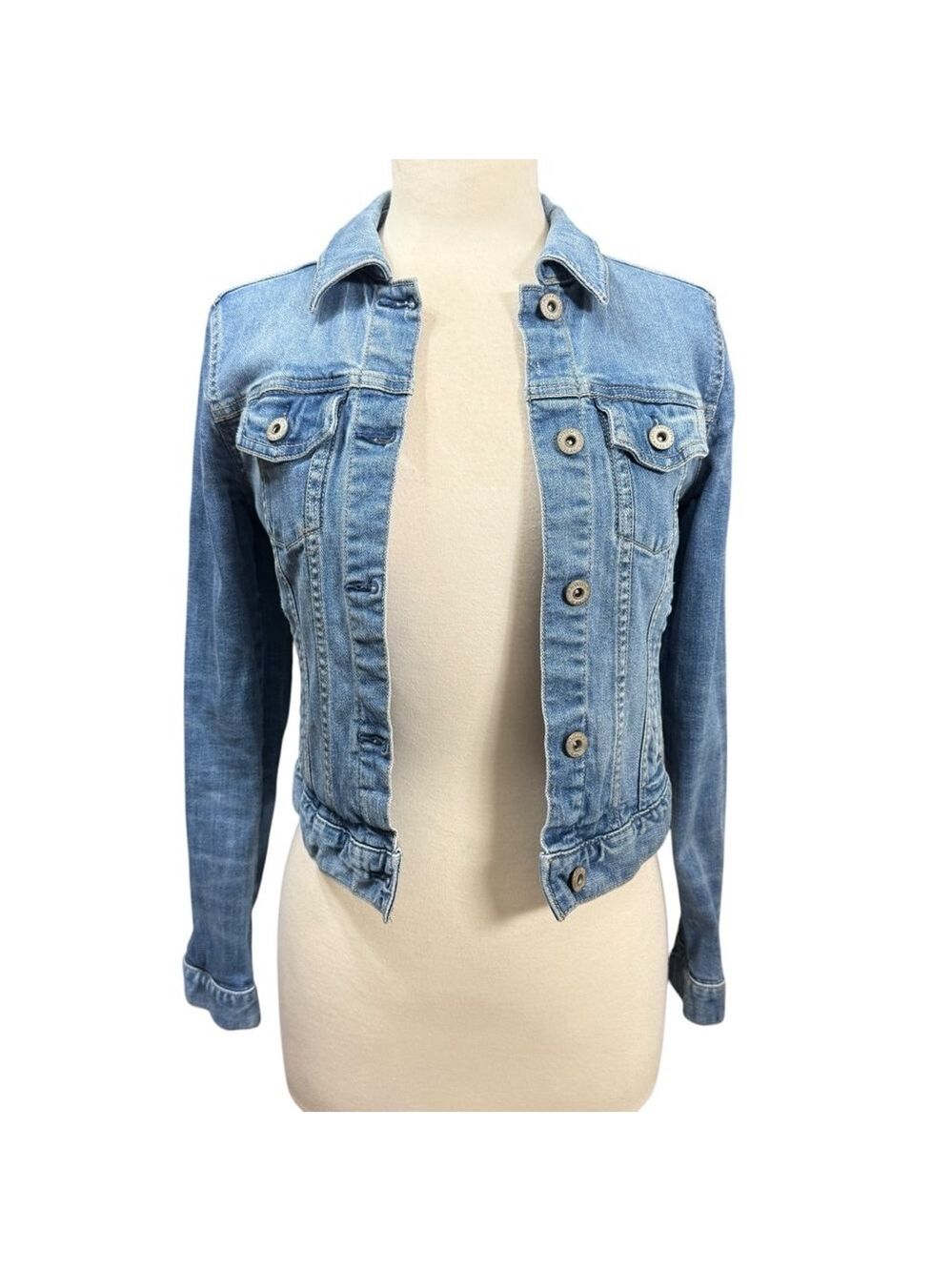 Arizona Jean Co Denim Jacket Size S Blue